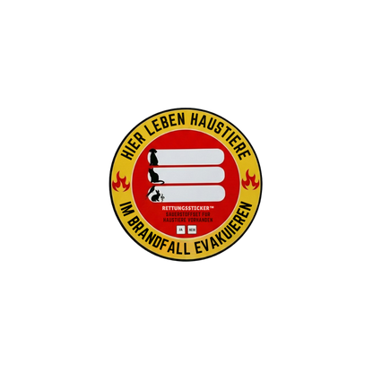 Haustier-Rettungssticker