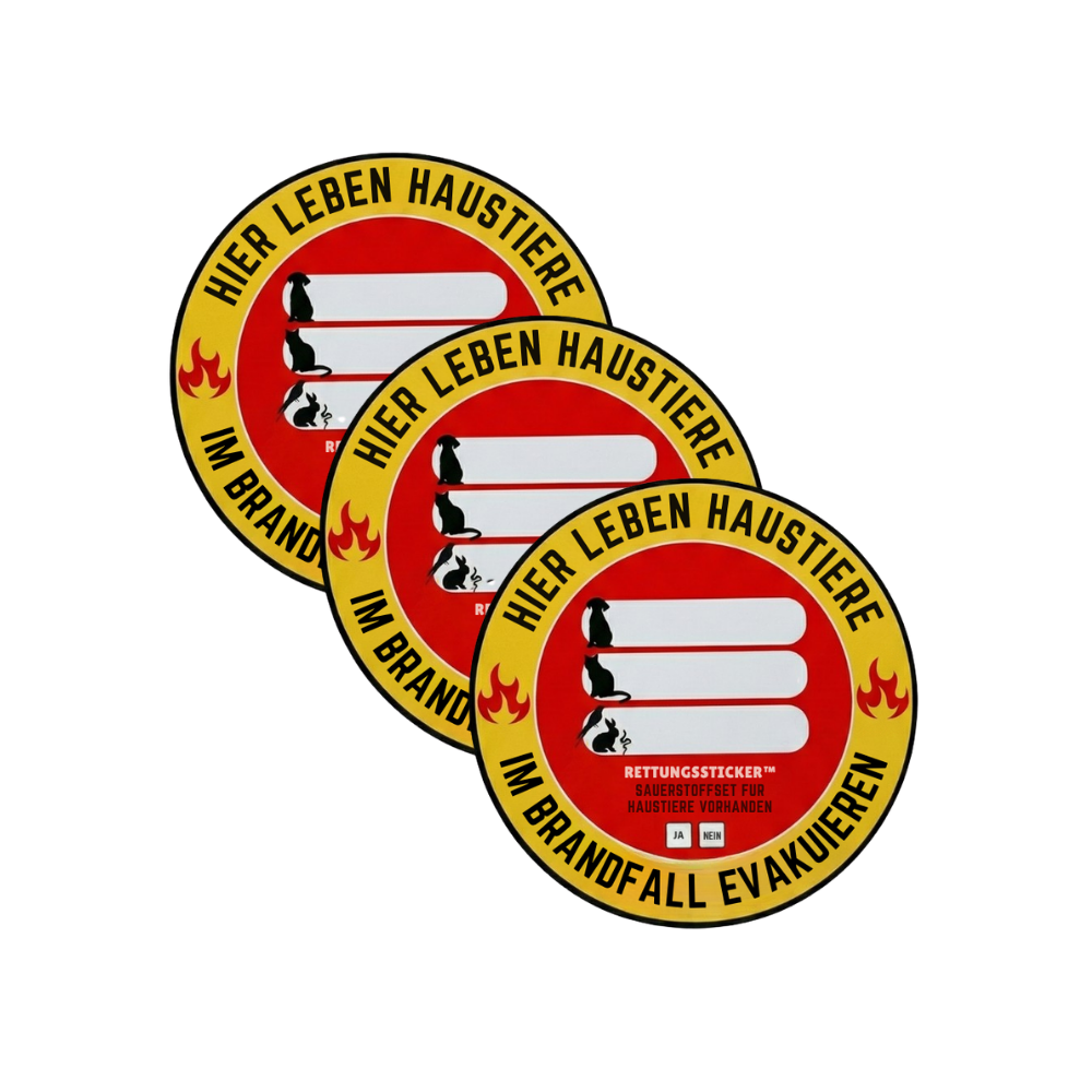 Haustier-Rettungssticker