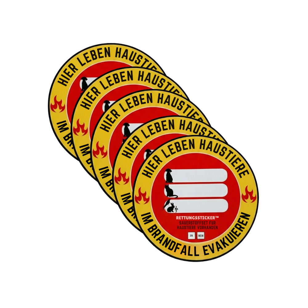 Haustier-Rettungssticker