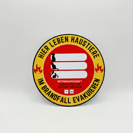 Haustier-Rettungssticker